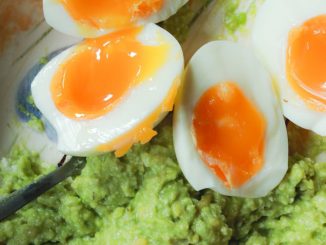 boiled eggs and avocado